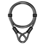 Bike Lock Cable,12mm Thick Security Cable with Loops Heavy Duty Steel Cable Vinyl Coated Bike Cable Lock Security Chain