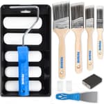 Paint Roller Kit, Paint Brushes and 4 Inch Foam Small Paint Roller Set, All in One Paint Tools for Professional or Home Owners for Professional Painting Results