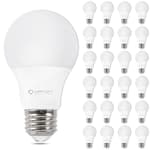 24 Pack A19 LED Light Bulb Daylight 5000K LED Bulbs, 60 Watt Equivalent, Efficient 8.5 Watt, 800 Lumens, E26 Medium Base, Non-Dimmable, ETL/UL Listed