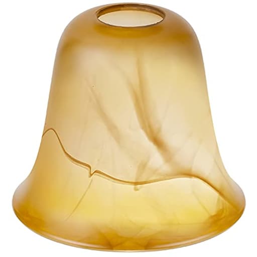 Cracks Amber Glass Shade, Lighting Fixture Accessory Lampshade Glass Replacement with 1-5/8-inch Opening Fitter
