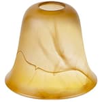 Cracks Amber Glass Shade, Lighting Fixture Accessory Lampshade Glass Replacement with 1-5/8-inch Opening Fitter