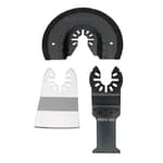 Oscillating Tool Blades, Multi-Material, 3-Piece