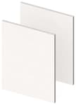 1/2” Thick 12" x 16" (2-Pack) 2300F Smoke Free Ceramic Fiber Board Fireproof Insulation, 3326A