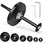 Inside Pipe Cutter for PVC Pipe, Cutter Tool Set with Scale - Adjustable Depth Gauge, 6PCS Saw Blades & 4" Black Hex Shank, Internal PVC ABS Pipe Cutter Set