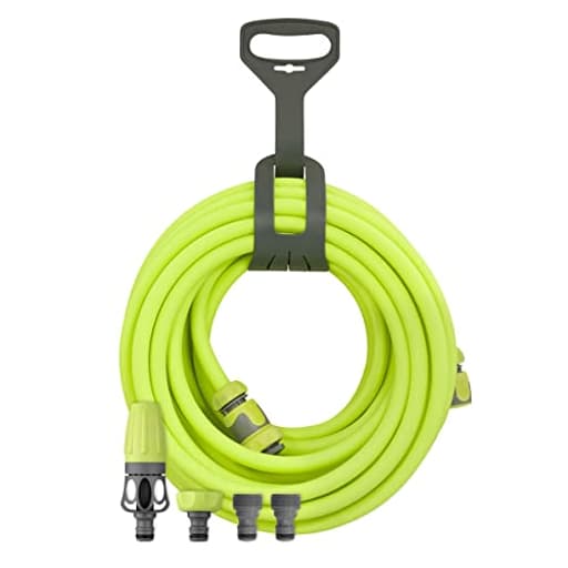 HFZG12050QN Garden Hose Kit with Quick Connect Attachments | Lightweight Coils Easily | Quick Connect Couplers | Won't Kink Under Pressure