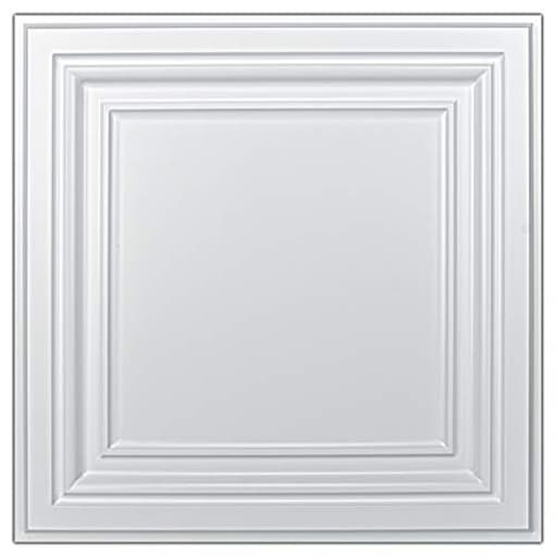 PVC Ceiling Tiles, 2'x2' Plastic Sheet in White