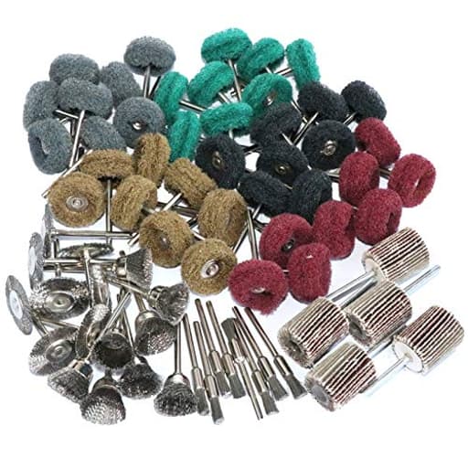 69Pcs Abrasive Wheel Buffing Polishing Wheel Wire Brushes Set for Rotary Tool Accessories,Shank 3mm Mini Brush Polishing Kit,for Power-Operated Grinders