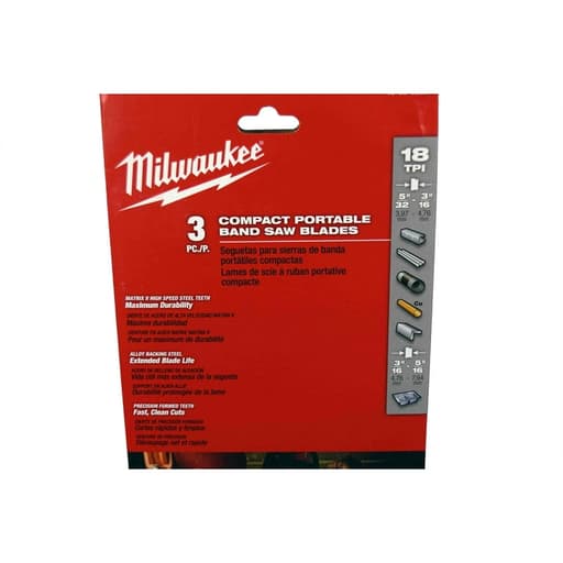 18 TPI Compact Portable Band Saw Blade