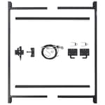 Full Frame Gate Fence Kit, Fits 60-96" Openings & Up to 5', Black - Heavy-Duty Outdoor Reinforcement & Accessories for Gates and Fences