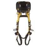 Vest-style full body harness — 5-point, back and side D-rings, quick-connect chest and leg fittings (L-XL)