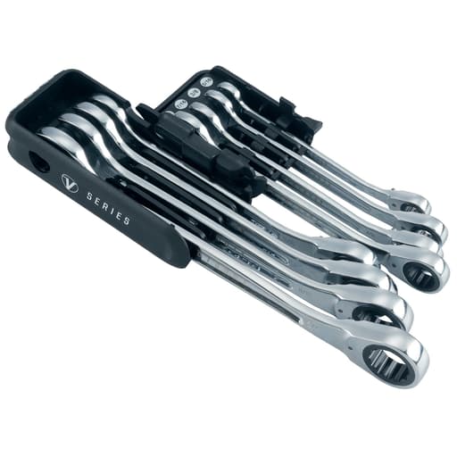 V-Series SAE Reversible Ratcheting Combination Wrench Set