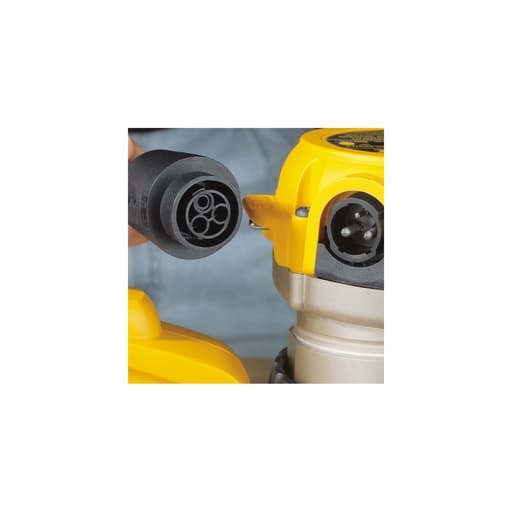 2-1/4 HP EVS fixed‑base / plunge router combo kit with soft start