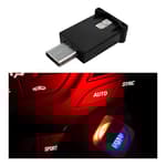 USB Type C LED Ambient Light, 8 Colors RGB Dynamic Gradient Brightness Interior Atmosphere Lamp, Mini Adjustable Car Accessories Replace Lighting Parts for Home Laptop
