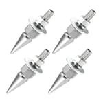 4 PCS Spikes License Plate Screws for Car, Anti Theft Spike Shape License Plate Fastener Bolt Kit, Aluminum Car Tag Frame Fastening Screws Decoration for SUV Truck Motorcycle