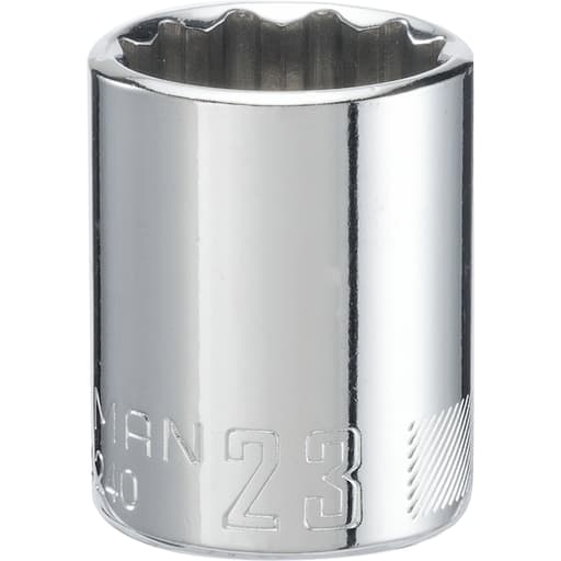1/2-in Drive 23mm 12 Point Shallow Socket