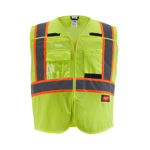 Class 2 Breakaway High Visibility Yellow Mesh Safety Vest - 2XL/3XL (CSA)