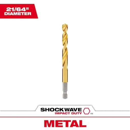 SHOCKWAVE RED HELIX Titanium Drill Bit