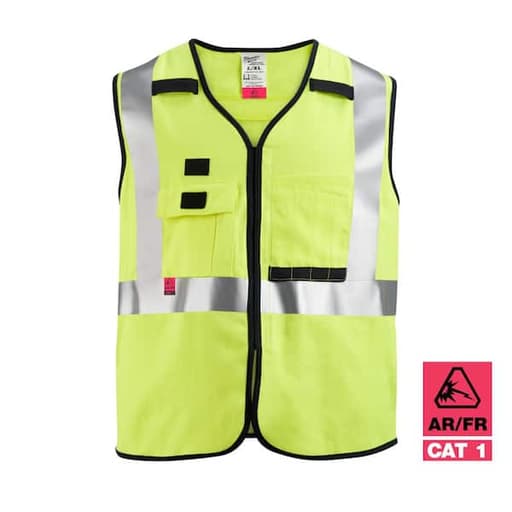 High Visibility Yellow Safety Vest - 4XL/5XL
