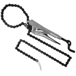 Locking Chain Pliers, Removable 48″ Chain, Holds Up To 14" Diameter Pipes, Unique Easy Open Crank Handle, Quick Release Trigger, PFC1048