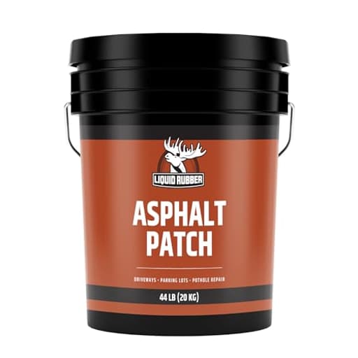 Asphalt Patch – 44lb Pail Ready-to-Use Pothole Repair for Driveways, Parking Lots, Pathways & Roads – Easy All-Weather Application – No Mixing Required