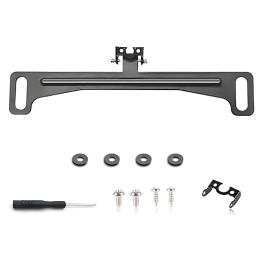Universal Car Rear View Camera License Plate Bracket, Premium Backup Camera License Plate Dash Cam Mirror Cam Accessory Rear Camera Mount, Only Installation Holder for Back Up Camera