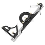 12" Adjustable Sliding Combination Square Ruler & Protractor Level Measure Measuring Set, Inch/Metric