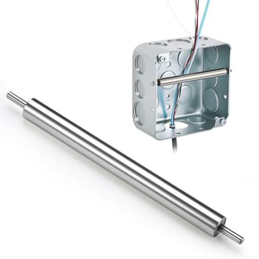 1 Pcs Steel Wire Pulling Roller, Electrical Wire Pulling Tool, Single Person Operation, Supports and Keeps It Level with The Connector, for 4" Electrical Box