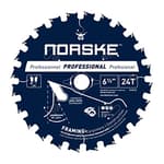 Tools NCSBS405 6-1/2 inch 24T Socktooth Circular Saw Framing Blade 5/8 inch bore with Laser Cut Diamond Knockout for Sheet Goods, Deck & Fence, Framing Lumber, Studs and Composites