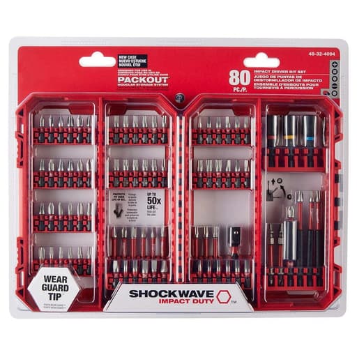 SHOCKWAVE Impact Duty Driver Bit Set - 80PC