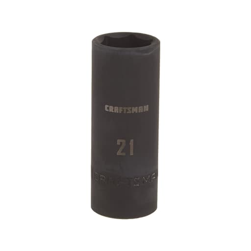 1/2-in Drive 21mm Metric Deep Impact Socket