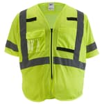 Class 3 High Visibility Yellow Mesh Safety Vest - 4XL/5XL