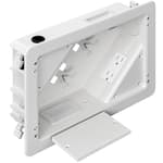 in-Wall TV Box with Flange for Home Theater Installation, Cord Hider for Wall Mounted TV, with 2 Duplex Outlets, Cable Bracket, LV Cable & 1-1/2" ENT Entrance, Ideal for New or Retrofit Job