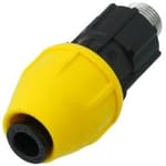 1/2" Polyproylene Underground Yellow Poly Gas Pipe Conversion Fitting