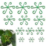Plant Stem Holders 12 Pieces,4 Sizes Flower Stand Stem Hooks Plant Care Planting Accessories,Plastic Reusable Indoor Plant Stem Holders for Indoor and Outdoor Flowers and Plants