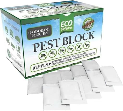 Pest Control Pouches - All Natural - Repels Rodents, Silverfish, Spiders, Roaches, Ants, Squirrels, & Other Pests