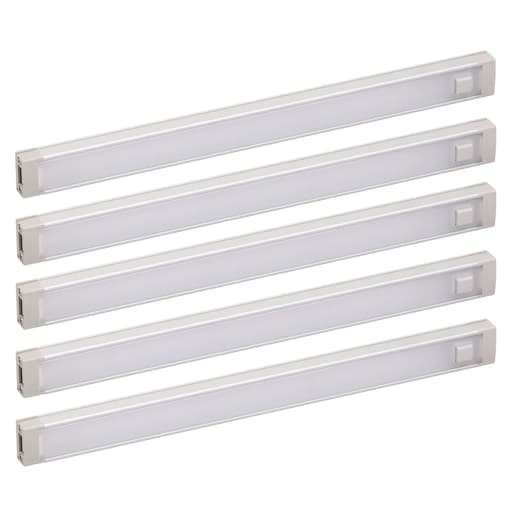 5-Bar LED Under Cabinet Lighting Kit (Cool White, 9-inch)