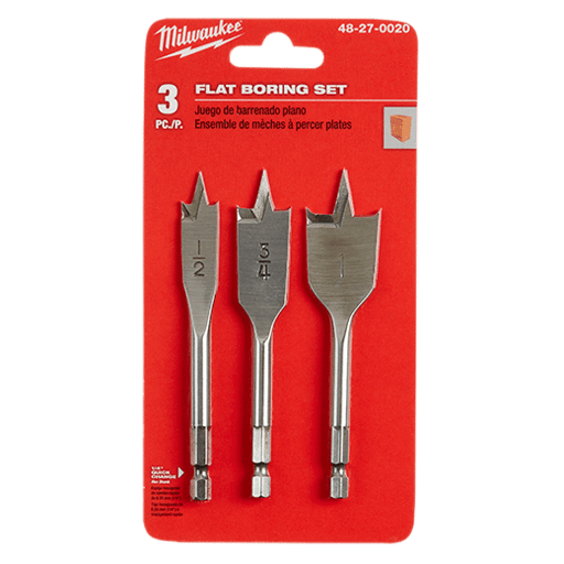 13 Piece Flat Boring Bit Set