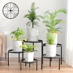 5-Pack Decent Metal Plant Stands, Heavy Duty Flower Pot Stands for Multiple Plant, Anti-Rust Iron Plant Pot Shelf, Decoration Racks for Home Indoor and Outdoor