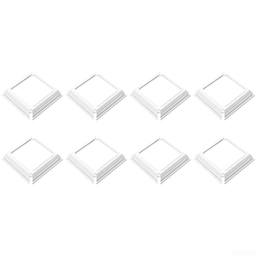 Vinyl Column Base Cap and Wrap Set Functional Plastic Covers for Porch Columns