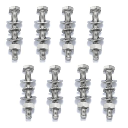 U-Channel Sign Post Bolt 304 Stainless Steel Mark mounting Hardware Traffic Sign Hardware Accessories Sign Post mounting Bolts and Nuts - 8-Sets
