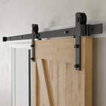 6 Feet Heavy Duty Sturdy Sliding Barn Door Hardware Kit -Smoothly and Quietly -Easy to Install Fit 36" Wide Door Panel
