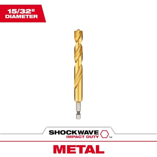 SHOCKWAVE RED HELIX Titanium Drill Bit