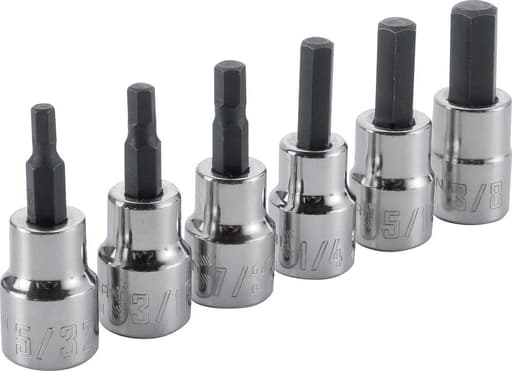 SAE Hex Bit Socket (6 pc)