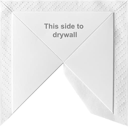 Inside Drywall Corner (12 Pack) - Self-Adhesive No-Mud Corner Bead, Covers 3 Rooms - 60s Install for Damaged Wall Repair