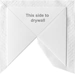 Inside Drywall Corner (12 Pack) - Self-Adhesive No-Mud Corner Bead, Covers 3 Rooms - 60s Install for Damaged Wall Repair