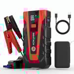 011 3000A Car Battery Jump Starter,12V Jump Starter Battery Pack (up to 9.0L Gasoline and 7.0L Diesel Engine), Portable Jump Box with 3 Modes Flashlight and Jumper Cable