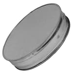 10" Galvanized Steel Duct End Cap - Dryer Vent Cap - Round Metal Plug - Duct Fitting/Tee Cap - Indoor and Outdoor Use – Closure Fitting for Round HVAC Exhaust Systems