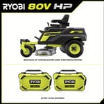80V HP Brushless 30" Lithium Electric Zero Turn Riding Mower