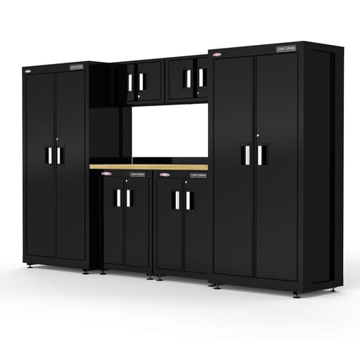 126 in-Wide Welded Metal Storage Suite With Cabinet Storage