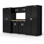 126 in-Wide Welded Metal Storage Suite With Cabinet Storage